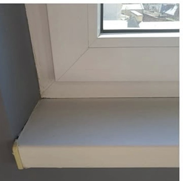 Fensterbank nach der Reinigung